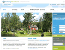 Tablet Screenshot of campings-zweden.com